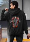 Unisex Hoodie With Skull Boxing print