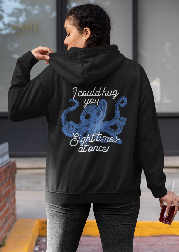 Unisex Octopus Printed Hoodie