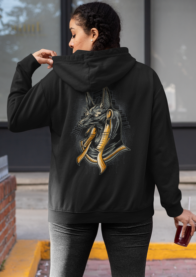 Unisex Anubis Printed Hoodie