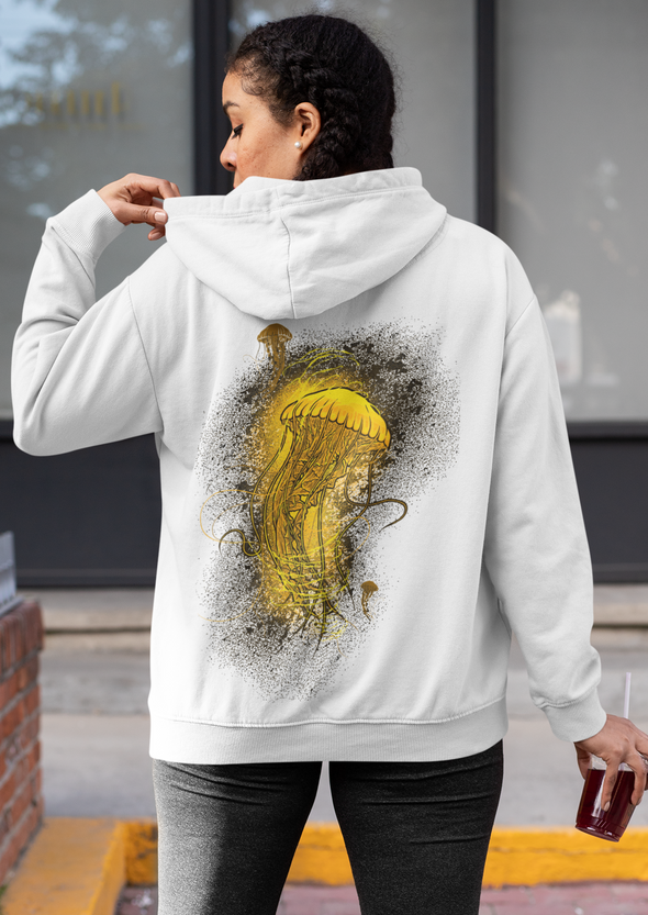 Unisex Jellyfish Printed Hoodie