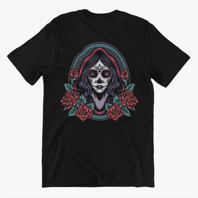 Dia De Los Muertos Girl Roses Unisex T-shirt