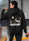 Unisex Deer Vintage Printed Hoodie