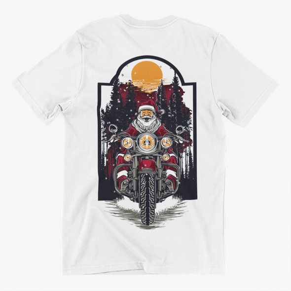 Santa Claus Motor Printed Unisex T-shirt