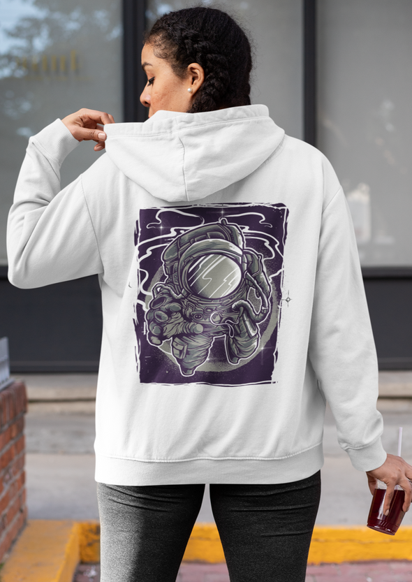 Unisex Astronaut Printed Hoodie
