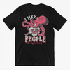 Unisex T-shirt With Octopus Human Skull