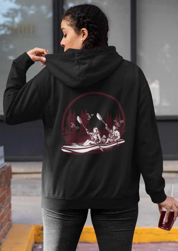 Unisex Boat Dog Printed Hoodie