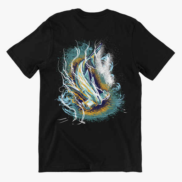 Unisex T-shirt With Hammer Shark Print