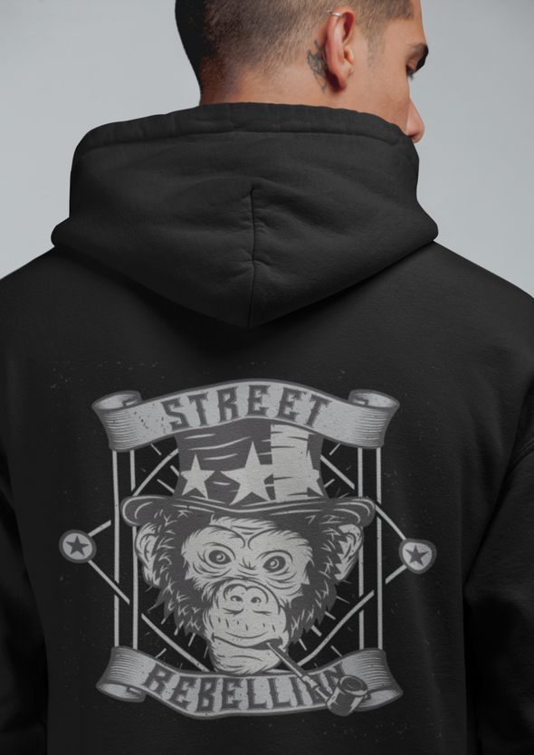 Monkey Hat Unisex Printed Hoodie