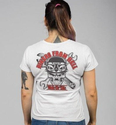 Unisex T-shirt With Bikers From Hell Print