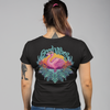 Tropical Pink Flamingo With Flowers Summer Unisex T-Shirt