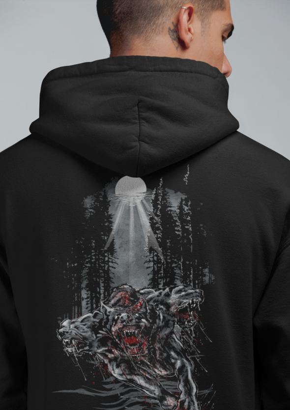 Unisex Cerberus Printed Hoodie