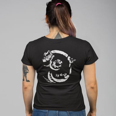 Silhouette Oriental Dragon Unisex T-shirt