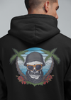Skull With Beard And Moustache Unisex Hoodie