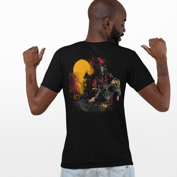 Unisex T-shirt With Firefighters Print