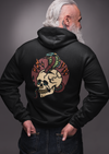 Snake And Skull Print Hoodie