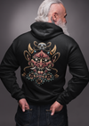 Unisex Hoodie With Raging Oni Print