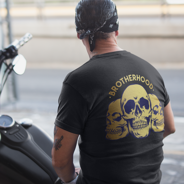 Brotherhood Gold Skull Unisex T-Shirt