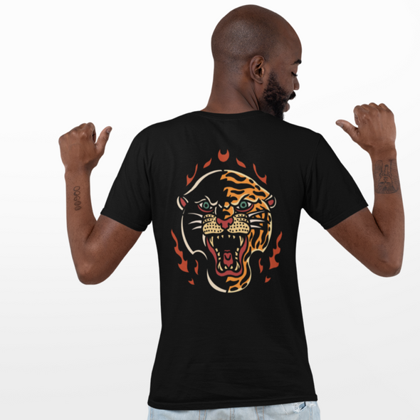 Unisex T-Shirt With Panther And Tiger Print