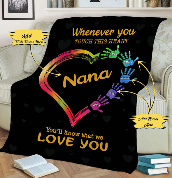 Personalized Blanket ™ For Nana/Grandma/Mom