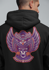 Unisex Owl Mystical with Skull Printed Hoodie