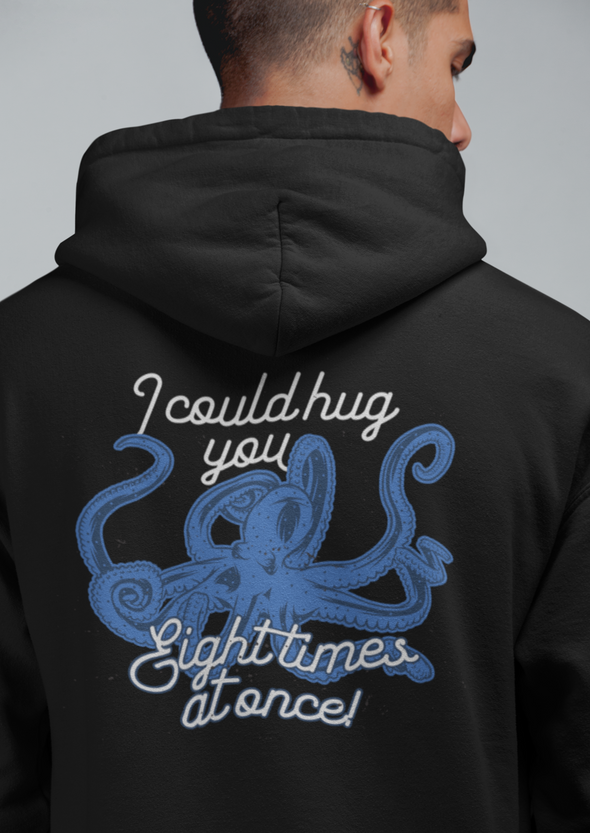 Unisex Octopus Printed Hoodie