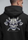 Skull Viking Warrior Printed Hoodie