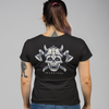 Skull With Axe And Helmet Print Unisex T-Shirt