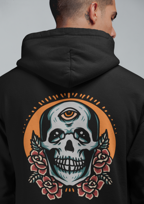 Skull and Roses Unisex Hoodie