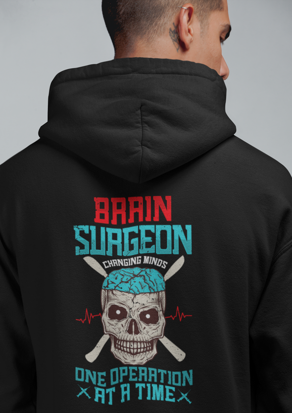 Brain Surgeon Skull Printed Unisex Hoodie