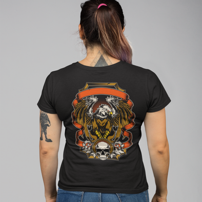 skull with eagle Unisex T-shirt