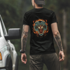 Unisex T-Shirt With Tiger Burning Print