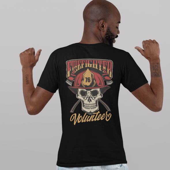 Fire Fighter Skull Unisex T-Shirts
