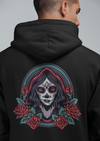 Dia De Los Muertos Girl Roses Printed Hoodie