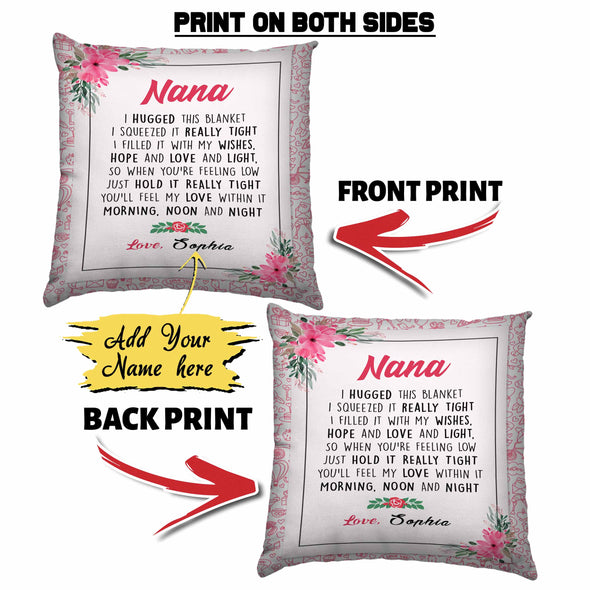 "We Hugged This" Custom Pillow - Perfect Christmas Gift