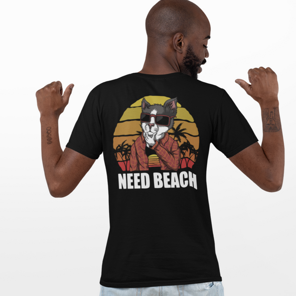 Cat Need Beach Unisex T-Shirt