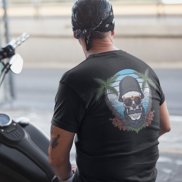 Skull With Beard And Moustache Unisex T-Shirt