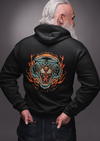 Hoodie With Tiger Burning Print