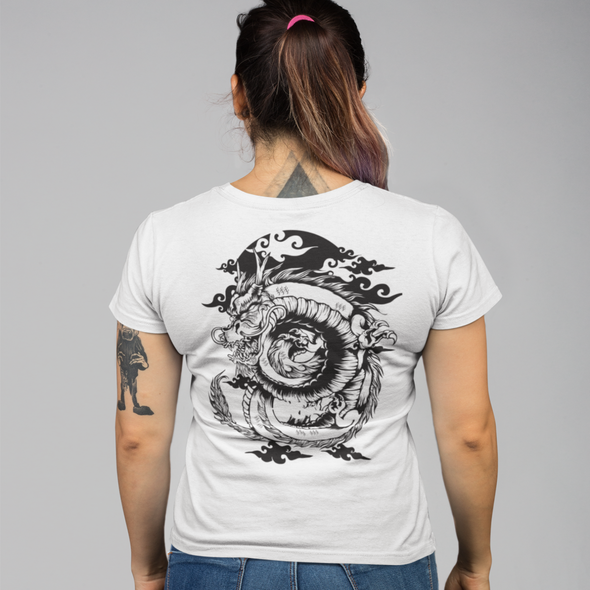 Silhouette Oriental Dragon Unisex T-shirt