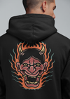 Flaming Oni Unisex Printed Hoodie