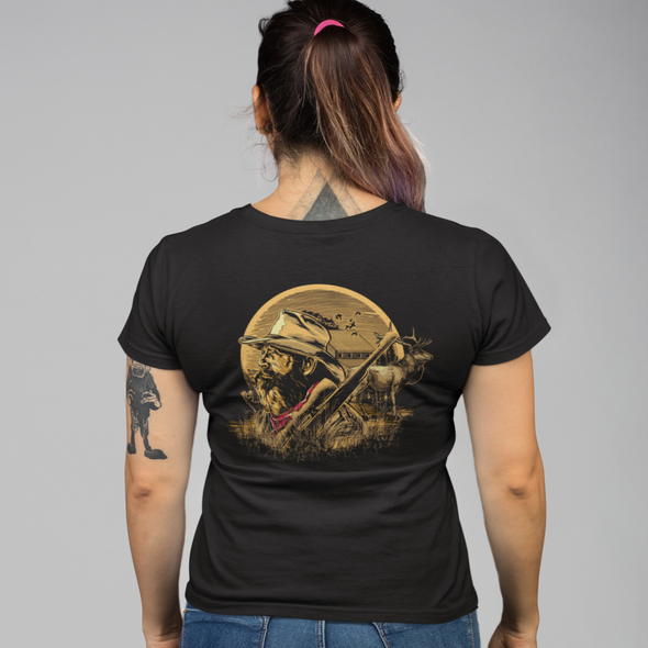 Unisex T-shirt With Hunter Print