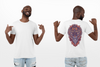 Unisex T-shirt With King Owl Colorful Ornaments