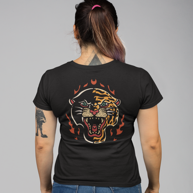 Unisex T-Shirt With Panther And Tiger Print