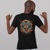 Unisex T-Shirt With Tiger Burning Print
