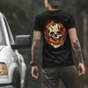 Unisex T-Shirt With Skull Burning Print