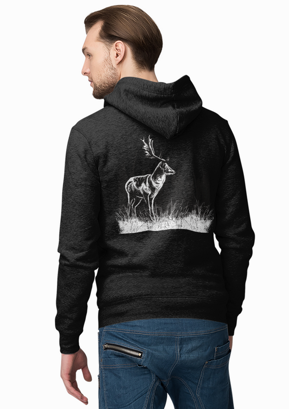 Deer Vintage Printed Unisex Hoodie