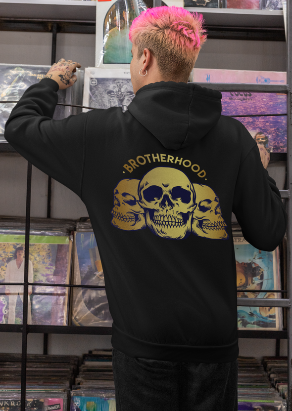 Brotherhood Gold Skull Unisex Hoodie