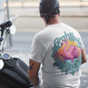 Tropical Pink Flamingo With Flowers Summer Unisex T-Shirt