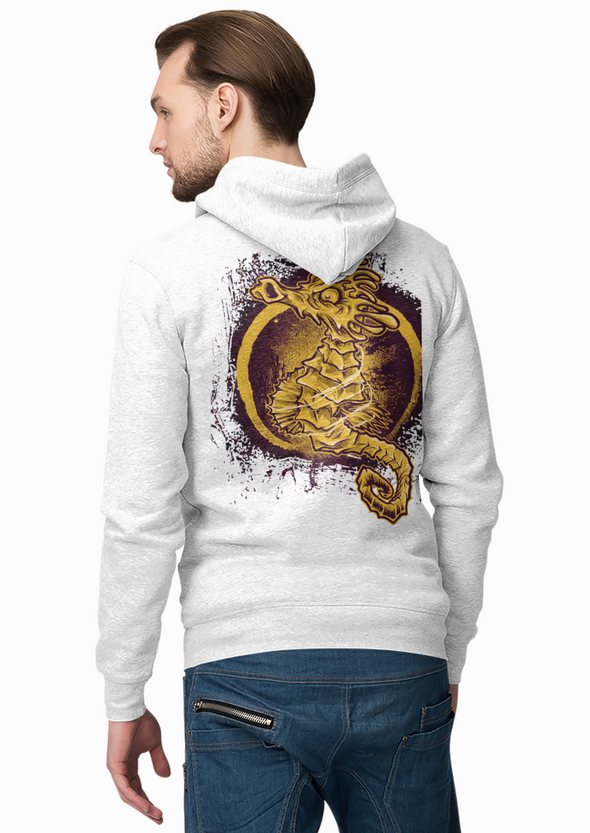Unisex Sea Horse Printed Hoodie