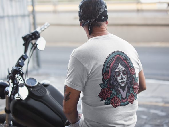 Dia De Los Muertos Girl Roses Unisex T-shirt