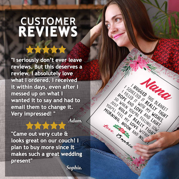 "We Hugged This" Custom Pillow - Perfect Christmas Gift